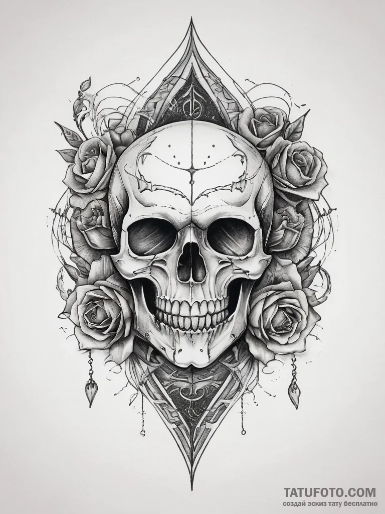 A vampire's bite mark, artistic tattoo sketch... - эскиз тату (№1753822569_0, 29.07.2025 20:56) — Tatufoto.com