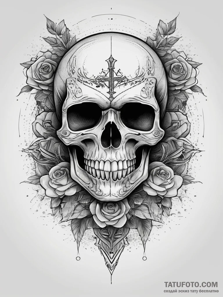 Tattoo design a stylized "game over" screen w... - эскиз тату (№1753822954_0, 29.07.2025 21:02) — Tatufoto.com