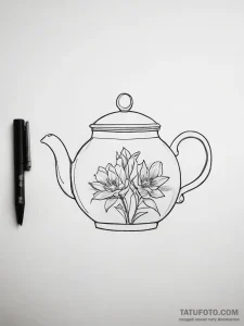 Teapot - эскиз тату (№1753823924_0, 29.07.2025 21:18) — Tatufoto.com