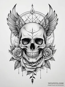 Mockingjay, tattoo flash sheet design, black... - эскиз тату (№1753827388_0, 29.07.2025 22:16) — Tatufoto.com