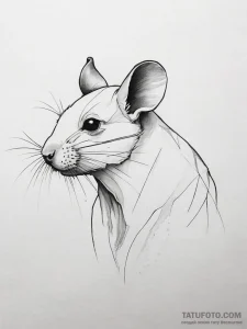 Rat - эскиз тату (№1753828531_0, 29.07.2025 22:35) — Tatufoto.com