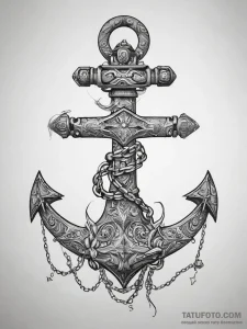 Tattoo design a pair of anchors, one on each... - эскиз тату (№1753832620_0, 29.07.2025 23:43) — Tatufoto.com
