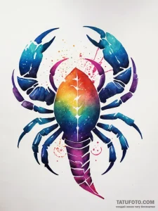 Tattoo design a scorpio scorpion, with pluto'... - эскиз тату (№1753833006_0, 29.07.2025 23:50) — Tatufoto.com