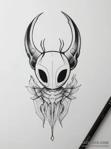 Hornet from hollow knight - эскиз тату (№1753865979_0, 30.07.2025 08:59) — Tatufoto.com