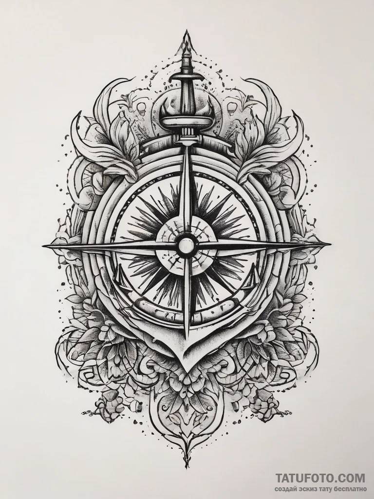 Tattoo design a small, clean linework of a sp... - эскиз тату (№1753866955_0, 30.07.2025 09:15) — Tatufoto.com