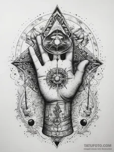 151. tattoo sketch: the rune "gadat," depicte... - эскиз тату (№1753868892_0, 30.07.2025 09:48) — Tatufoto.com