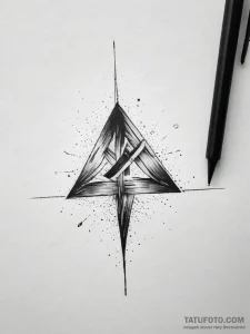 143. tattoo sketch: "potok" rune as a path of... - эскиз тату (№1753869282_0, 30.07.2025 09:54) — Tatufoto.com