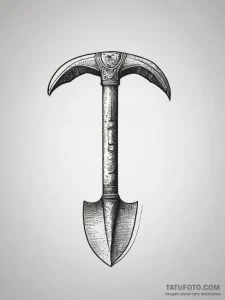 Tattoo design a generic military shovel or en... - эскиз тату (№1753869671_0, 30.07.2025 10:01) — Tatufoto.com