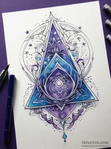 Tattoo design: a watercolor lunitsa in shades... - эскиз тату (№1753872019_0, 30.07.2025 10:40) — Tatufoto.com