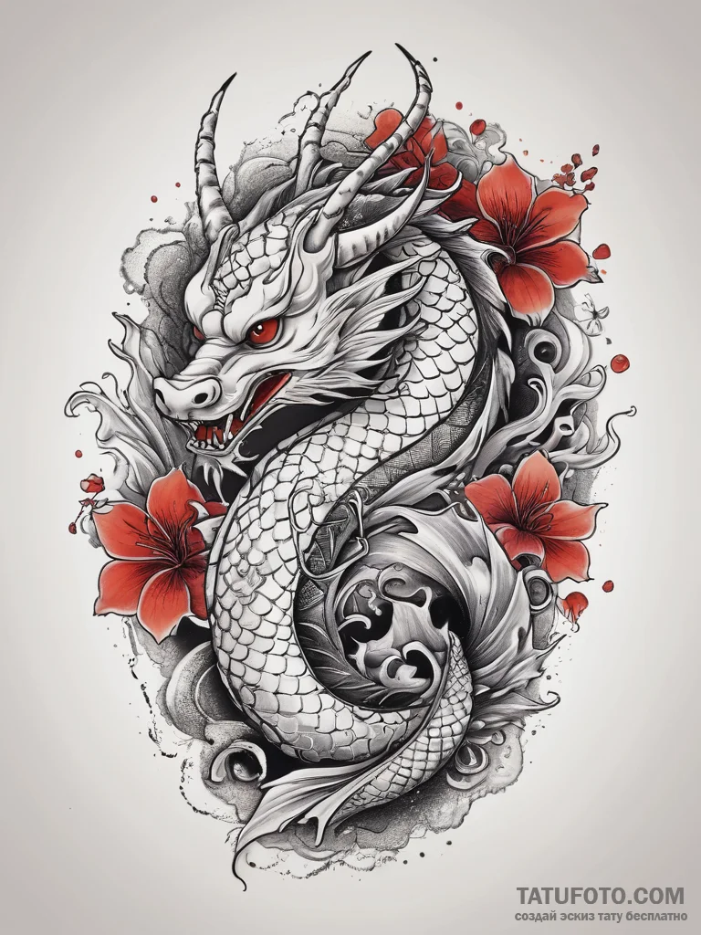 Lilac, tattoo flash sheet design, black and r... - эскиз тату (№1753878692_0, 30.07.2025 12:31) — Tatufoto.com
