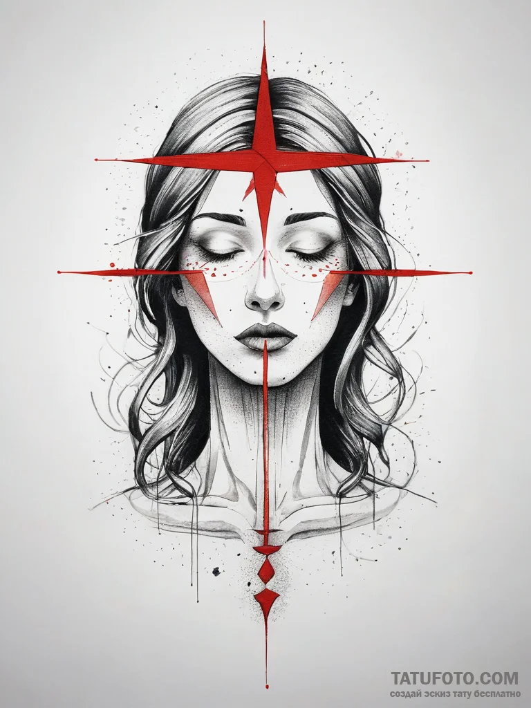 Mother of god, tattoo line art, fine lines, d... - эскиз тату (№1753879086_0, 30.07.2025 12:38) — Tatufoto.com