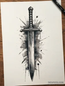 Tattoo design a detailed depiction of a speci... - эскиз тату (№1753884215_0, 30.07.2025 14:03) — Tatufoto.com