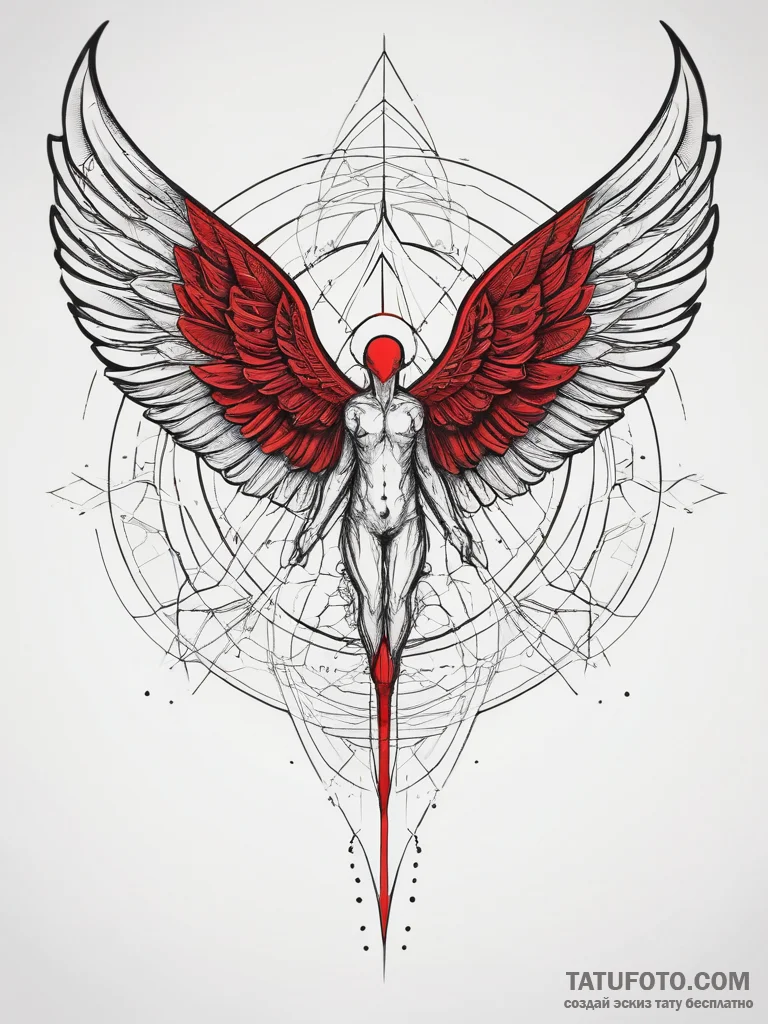 Fallen angel, tattoo flash sheet design, blac... - эскиз тату (№1753888150_0, 30.07.2025 15:09) — Tatufoto.com