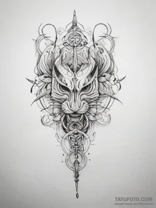 Japanese hieroglyph, ink illustration for tat... - эскиз тату (№1753891273_0, 30.07.2025 16:01) — Tatufoto.com