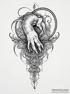 Tattoo sketch a powerful, generic creature's... - эскиз тату (№1753899428_0, 30.07.2025 18:17) — Tatufoto.com