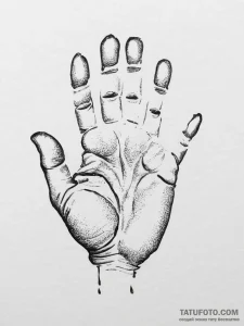 Tattoo sketch a child's footprint or handprin... - эскиз тату (№1753901606_0, 30.07.2025 18:53) — Tatufoto.com