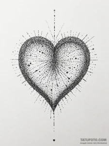 Heart, tattoo line art, linework tattoo style... - эскиз тату (№1753903186_0, 30.07.2025 19:19) — Tatufoto.com
