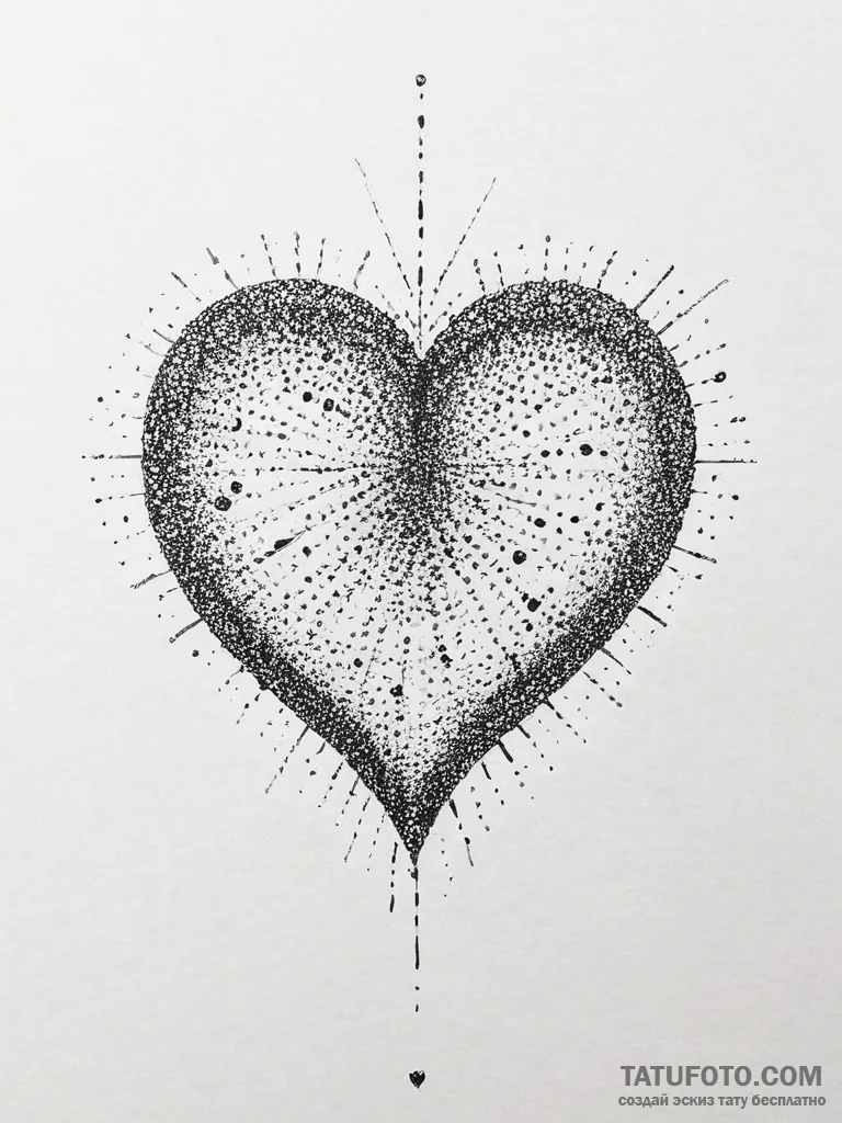 Heart, tattoo line art, linework tattoo style... - эскиз тату (№1753903186_0, 30.07.2025 19:19) — Tatufoto.com