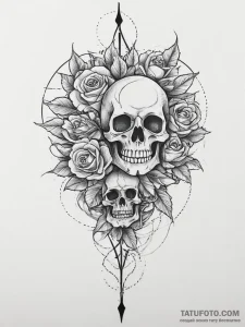 Tattoo design a subtle representation of a he... - эскиз тату (№1753906523_0, 30.07.2025 20:15) — Tatufoto.com