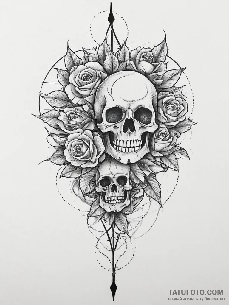 Tattoo design a subtle representation of a he... - эскиз тату (№1753906523_0, 30.07.2025 20:15) — Tatufoto.com