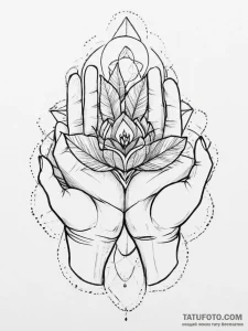 Tattoo sketch a small sapling growing from a... - эскиз тату (№1753906720_0, 30.07.2025 20:18) — Tatufoto.com
