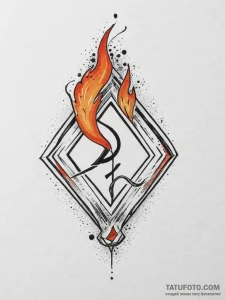 116. tattoo sketch: the rune "oud," depicted... - эскиз тату (№1753908491_0, 30.07.2025 20:48) — Tatufoto.com