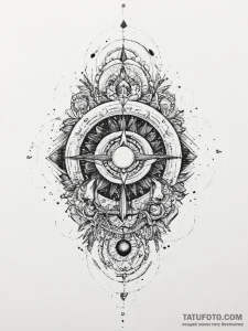 Tattoo design a "loading screen" pattern that... - эскиз тату (№1753912465_0, 30.07.2025 21:54) — Tatufoto.com