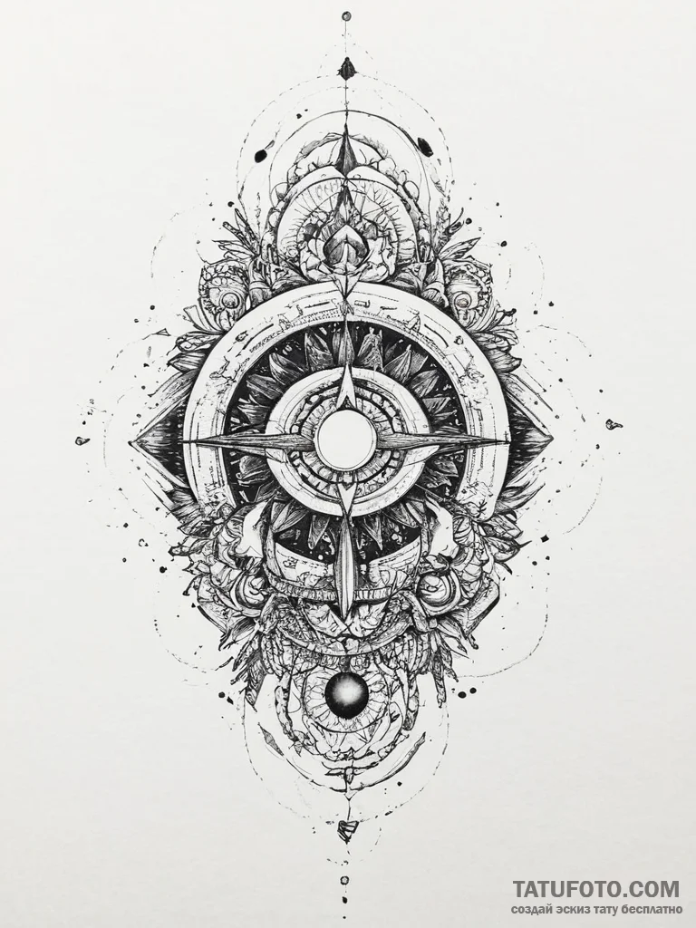 Tattoo design a "loading screen" pattern that... - эскиз тату (№1753912465_0, 30.07.2025 21:54) — Tatufoto.com