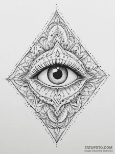 Tattoo sketch a protective eye symbol (e.g.,... - эскиз тату (№1753913864_0, 30.07.2025 22:17) — Tatufoto.com