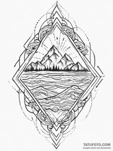 Tattoo sketch a detailed patch or crest desig... - эскиз тату (№1753914850_0, 30.07.2025 22:34) — Tatufoto.com
