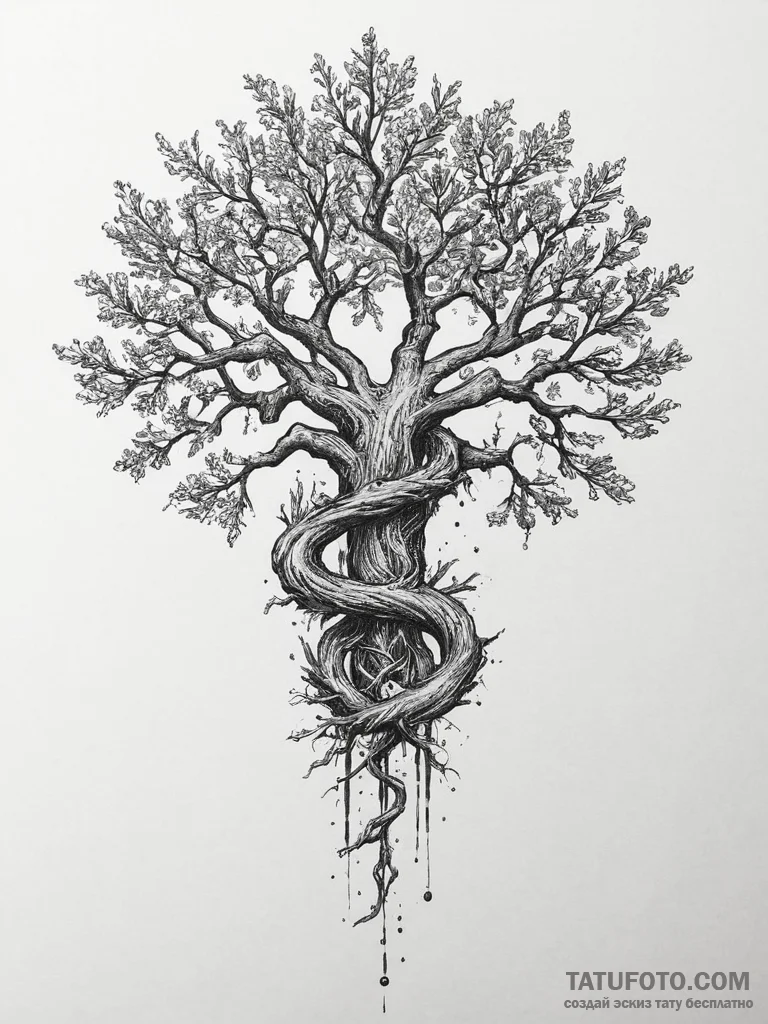 Tattoo sketch: perun's thunderbolt symbol int... - эскиз тату (№1753924764_0, 31.07.2025 01:19) — Tatufoto.com