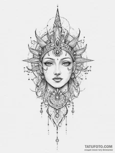 Tattoo design a subtle representation of a "g... - эскиз тату (№1753928102_0, 31.07.2025 02:15) — Tatufoto.com