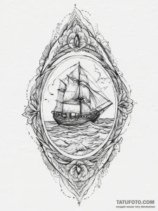 Tattoo sketch an abstract representation of i... - эскиз тату (№1753928889_0, 31.07.2025 02:28) — Tatufoto.com
