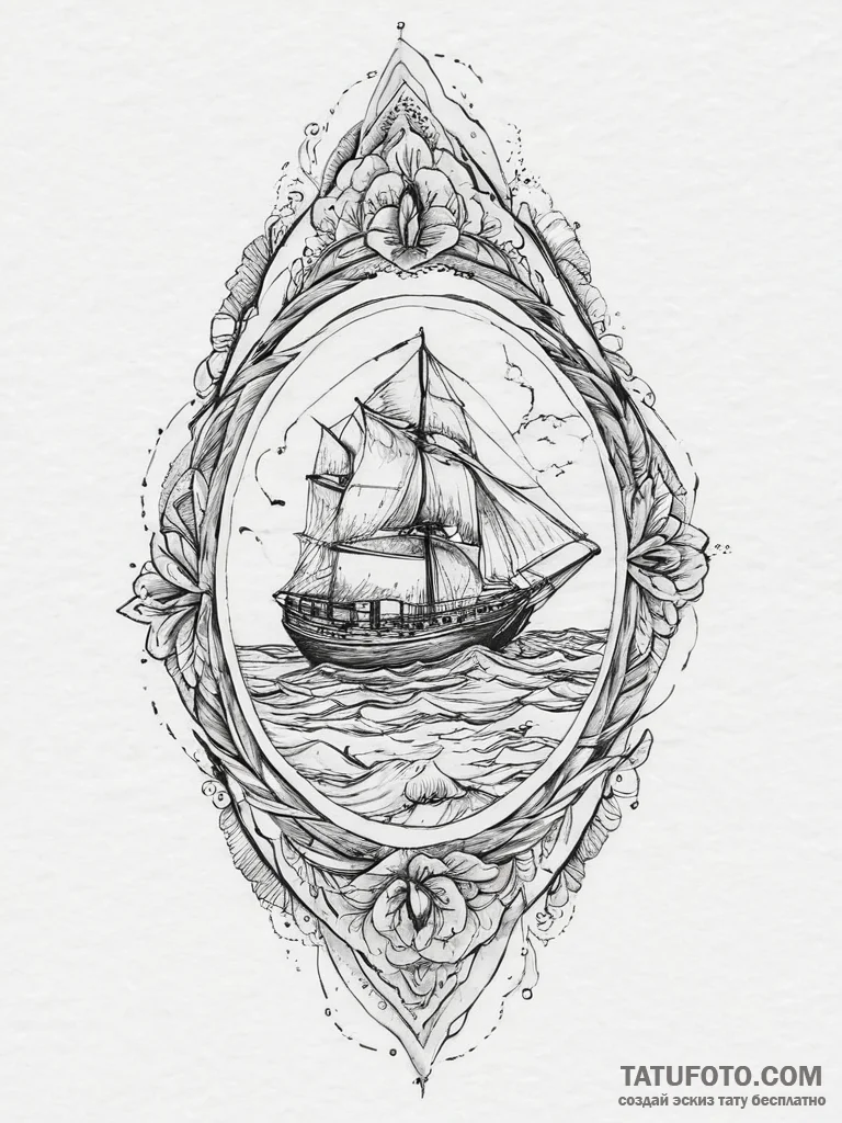 Tattoo sketch an abstract representation of i... - эскиз тату (№1753928889_0, 31.07.2025 02:28) — Tatufoto.com