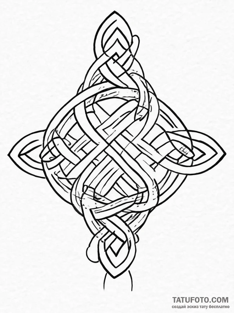 Tattoo design a classic 'moorish' or 'celtic'... - эскиз тату (№1753931253_0, 31.07.2025 03:07) — Tatufoto.com