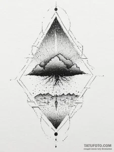 Tattoo sketch a sandstorm forming a powerful... - эскиз тату (№1753933785_0, 31.07.2025 03:49) — Tatufoto.com