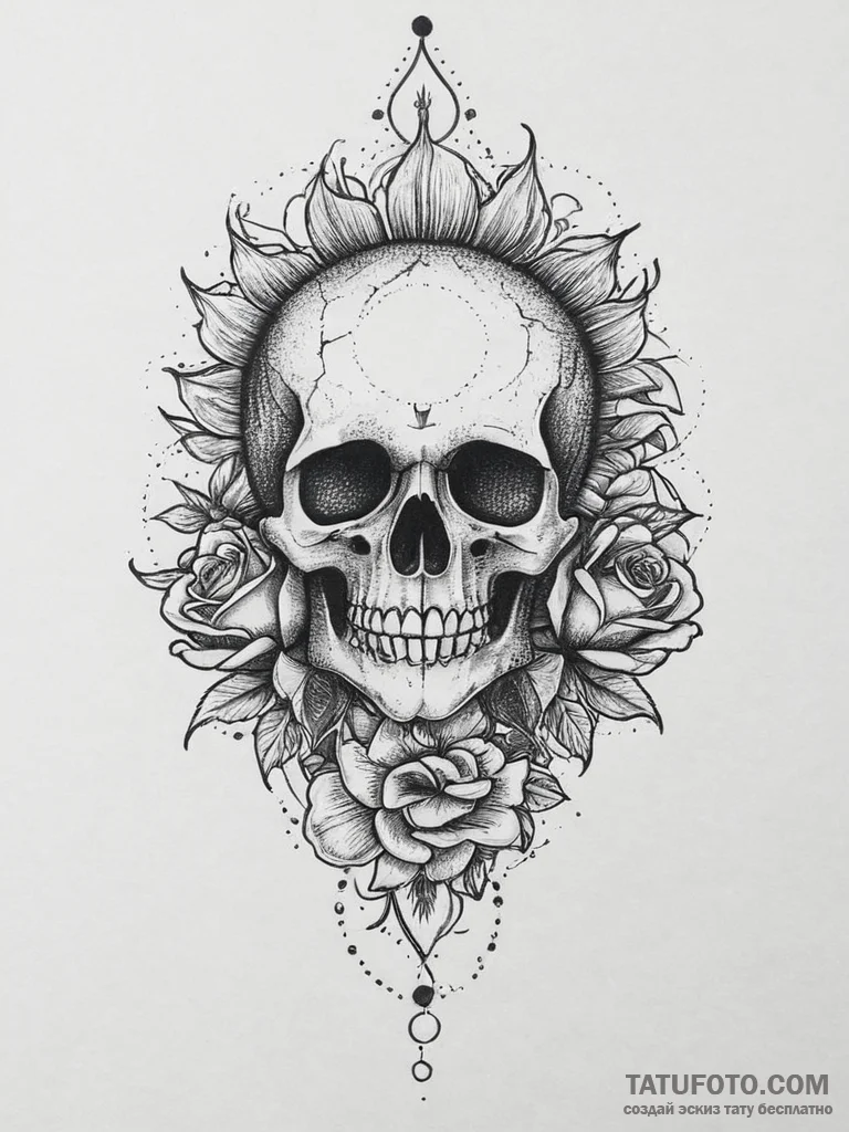 Tattoo sketch: a stylized representation of a... - эскиз тату (№1753935733_0, 31.07.2025 04:22) — Tatufoto.com
