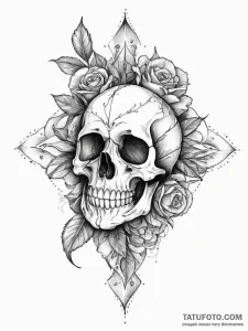 Tattoo sketch a digital warrior's profile, st... - эскиз тату (№1753937496_0, 31.07.2025 04:51) — Tatufoto.com