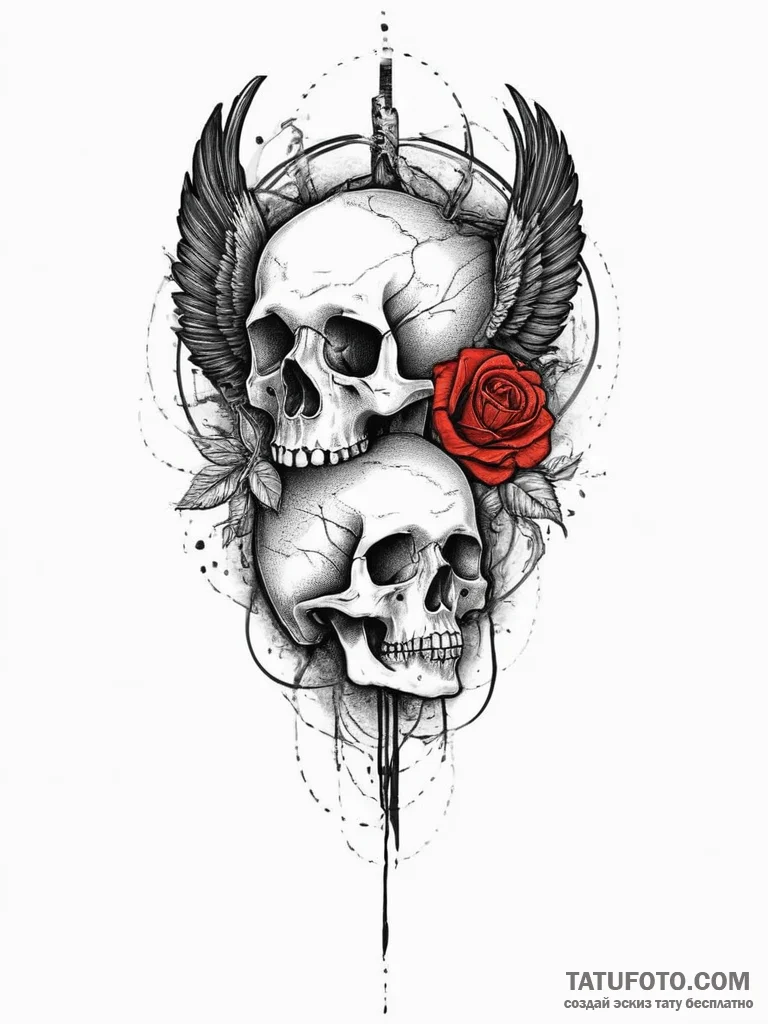 Black raven, concept art for tattoo, rough sk... - эскиз тату (№1753939845_0, 31.07.2025 05:30) — Tatufoto.com