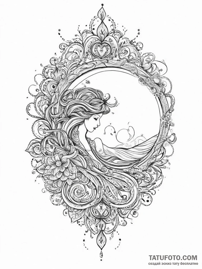 Tattoo sketch aquarius's water symbol subtly... - эскиз тату (№1753951181_0, 31.07.2025 08:39) — Tatufoto.com
