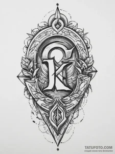 133. tattoo sketch: "klad" rune as a keyhole... - эскиз тату (№1753952449_0, 31.07.2025 09:00) — Tatufoto.com