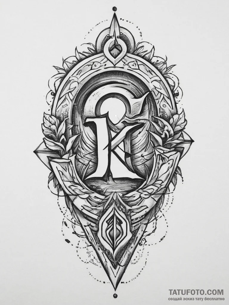 133. tattoo sketch: "klad" rune as a keyhole... - эскиз тату (№1753952449_0, 31.07.2025 09:00) — Tatufoto.com