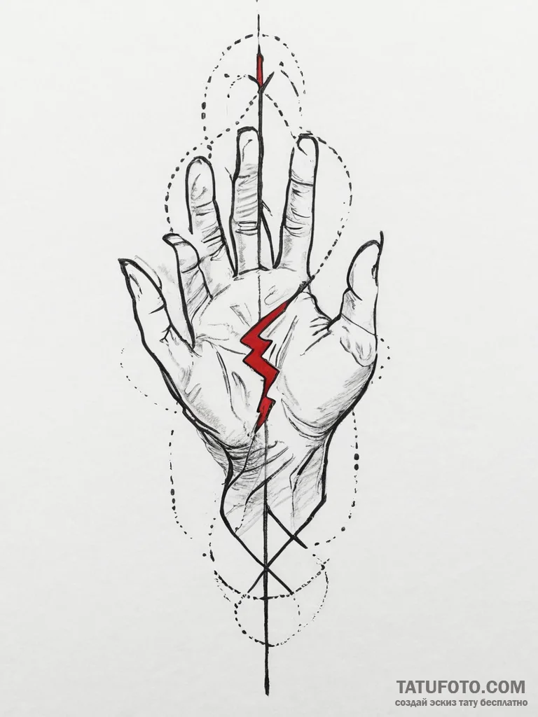 Tattoo sketch a subtle aura connecting two sy... - эскиз тату (№1753955443_0, 31.07.2025 09:50) — Tatufoto.com