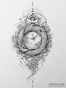 Tattoo sketch a mystic knot that begins on on... - эскиз тату (№1753956226_0, 31.07.2025 10:03) — Tatufoto.com