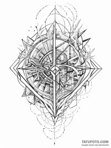 Tattoo design an abstract interpretation of a... - эскиз тату (№1753974189_0, 31.07.2025 15:03) — Tatufoto.com