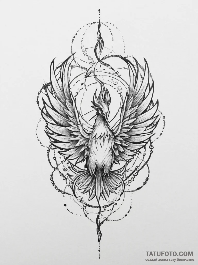 Tattoo design a minimalist "respawn" symbol w... - эскиз тату (№1753976189_0, 31.07.2025 15:36) — Tatufoto.com
