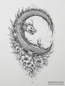 Tattoo design: a neo-traditional lunitsa, wit... - эскиз тату (№1753976388_0, 31.07.2025 15:39) — Tatufoto.com