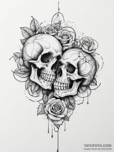 Tattoo sketch a pair of lips, slightly parted... - эскиз тату (№1753977596_0, 31.07.2025 15:59) — Tatufoto.com