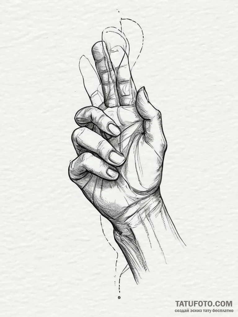 Tattoo design a strong, protective hand holdi... - эскиз тату (№1753977794_0, 31.07.2025 16:03) — Tatufoto.com