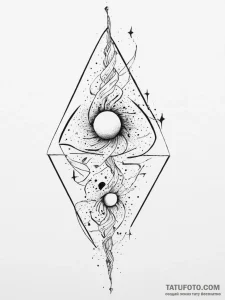 Tattoo design a galaxy forming a powerful, ab... - эскиз тату (№1753982916_0, 31.07.2025 17:28) — Tatufoto.com